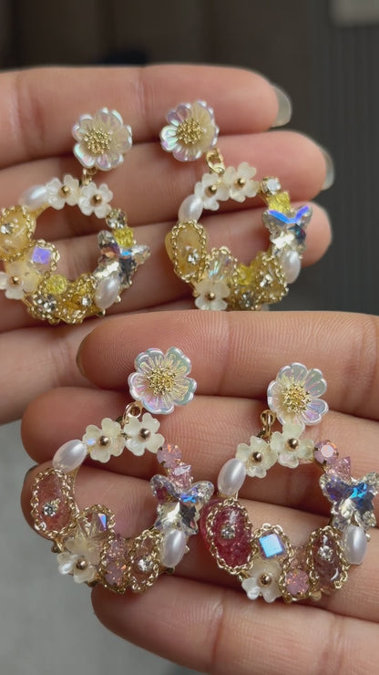 FLORAL ARC EARRINGS